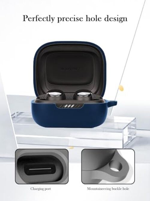 Case for JBL Live Pro 2 – True Wireless Noise Cancelling Earbuds,Soft Blue