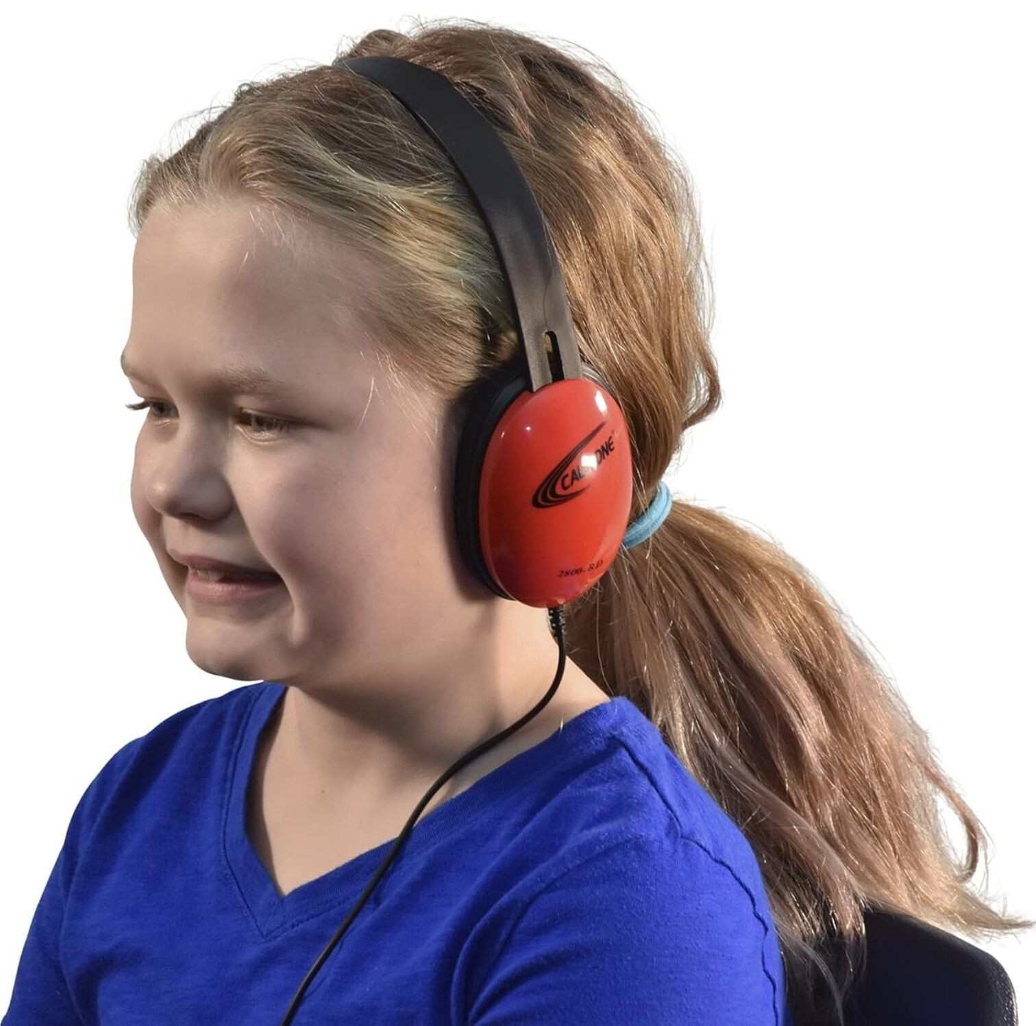 Califone 2800-RD Listening First Stereo Headphones (Pack of 2), Red