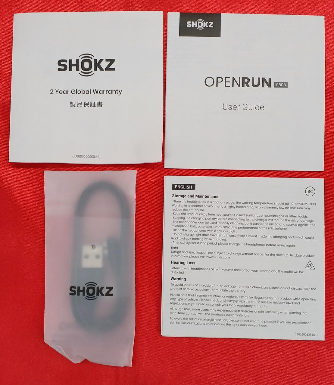Shokz OpenRun Mini S803 Bone Conduction Headphones Wireless 26g JP Used