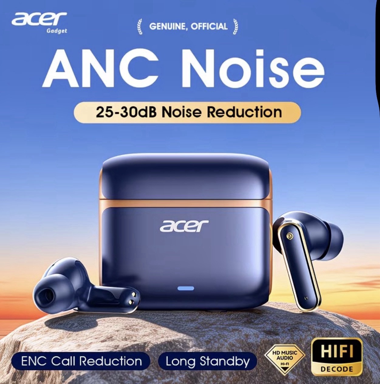 NEW 2026** Acer Wireless In-Ear Earbuds, Noise Reduction, Dual-Mic, HiFi, Type-C