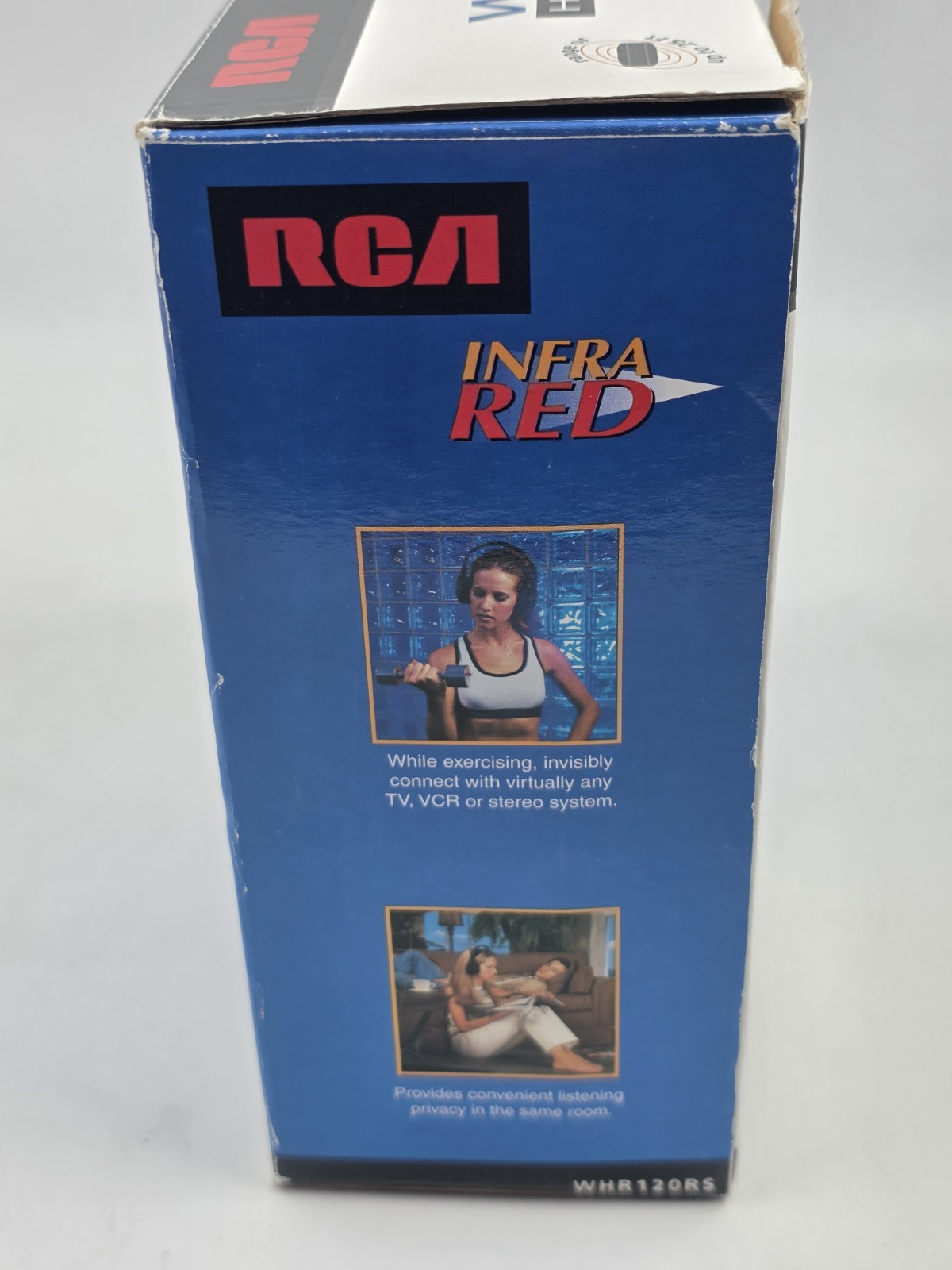 RCA Infrared Wireless Headphones WHR120RS Complete in Box Lightweight Adjustable