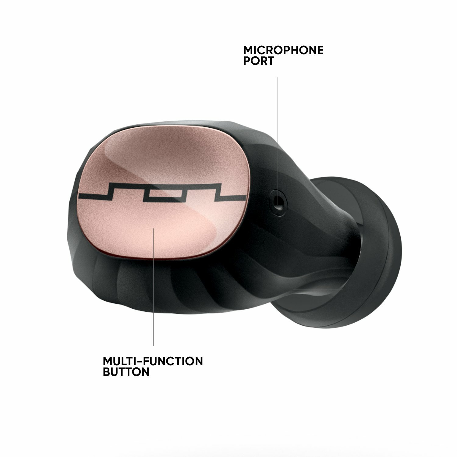 SOL Amps Air 2.0 Waterproof Wireless Bluetooth Earbuds (Sol Republic) Rose Gold