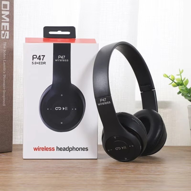 P47 Wireless Bluetooth Headphones Noise Cancelling Over-Ear Earphones Waterproof