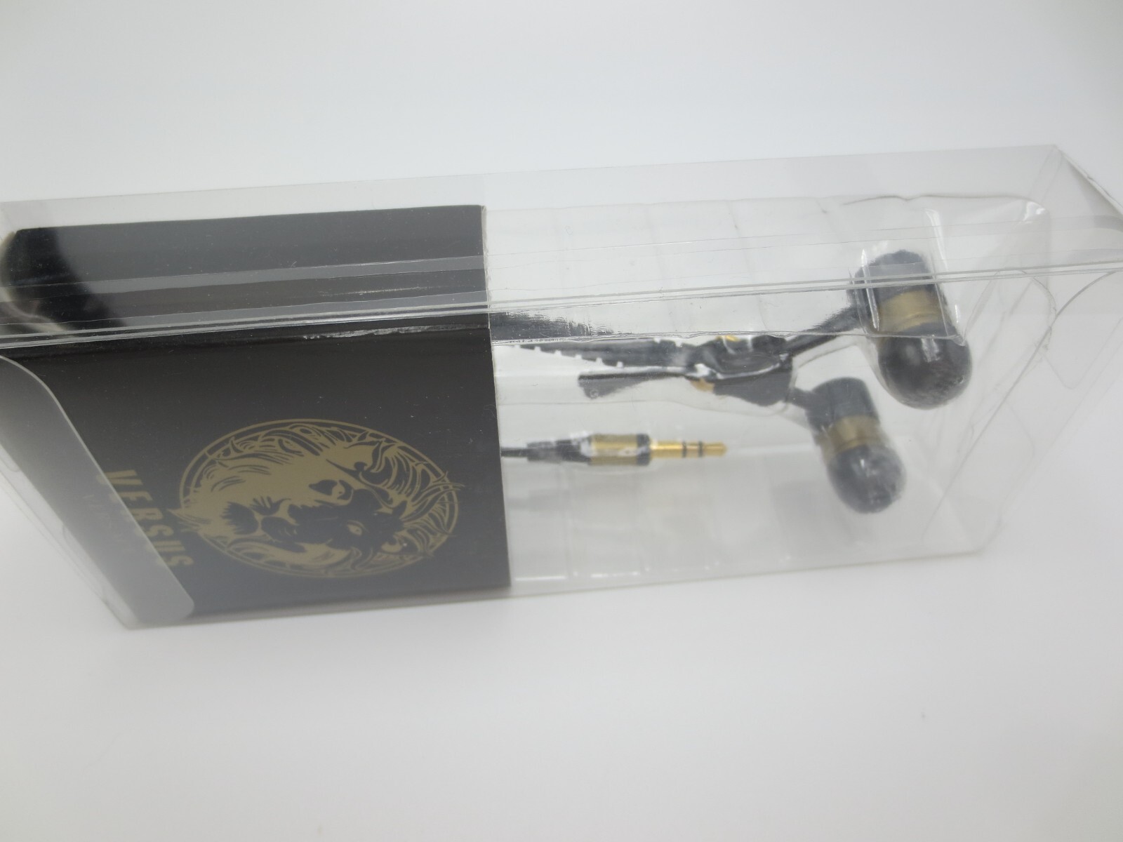 Versus Versace Black and Gold Zipper Earphones