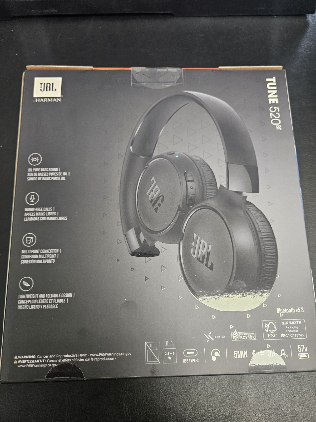 JBL Tune 520BT, Wireless on-ear headphones