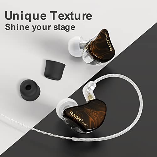 BASN MMCX in Ear Monitor Headphones Triple Driver IEM