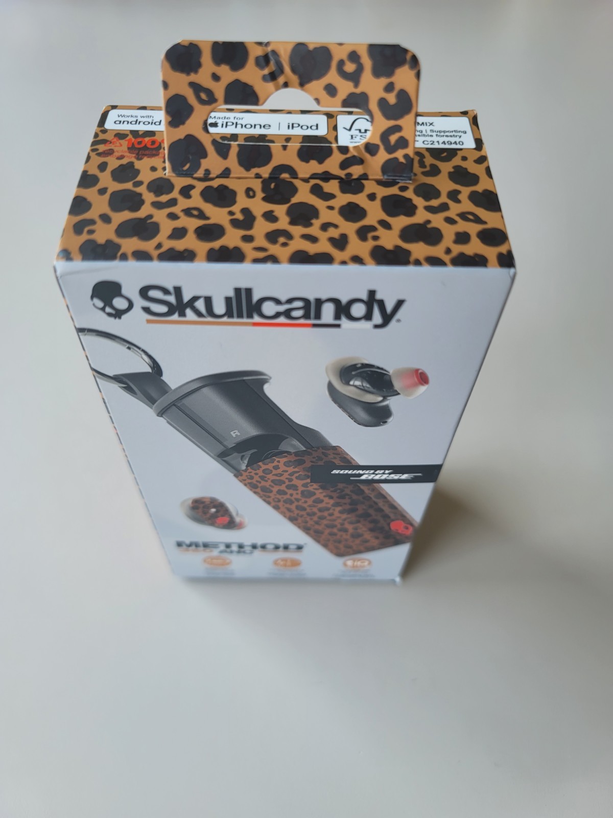 Skullcandy Method 360 ANC Wireless Bluetooth Earbuds Leopard