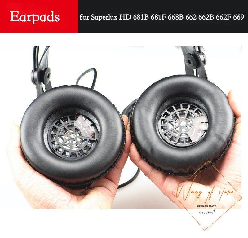 Ear Pads Cushions for Superlux HD 681B 681F 668B 662 662B 662F 669 Headphones