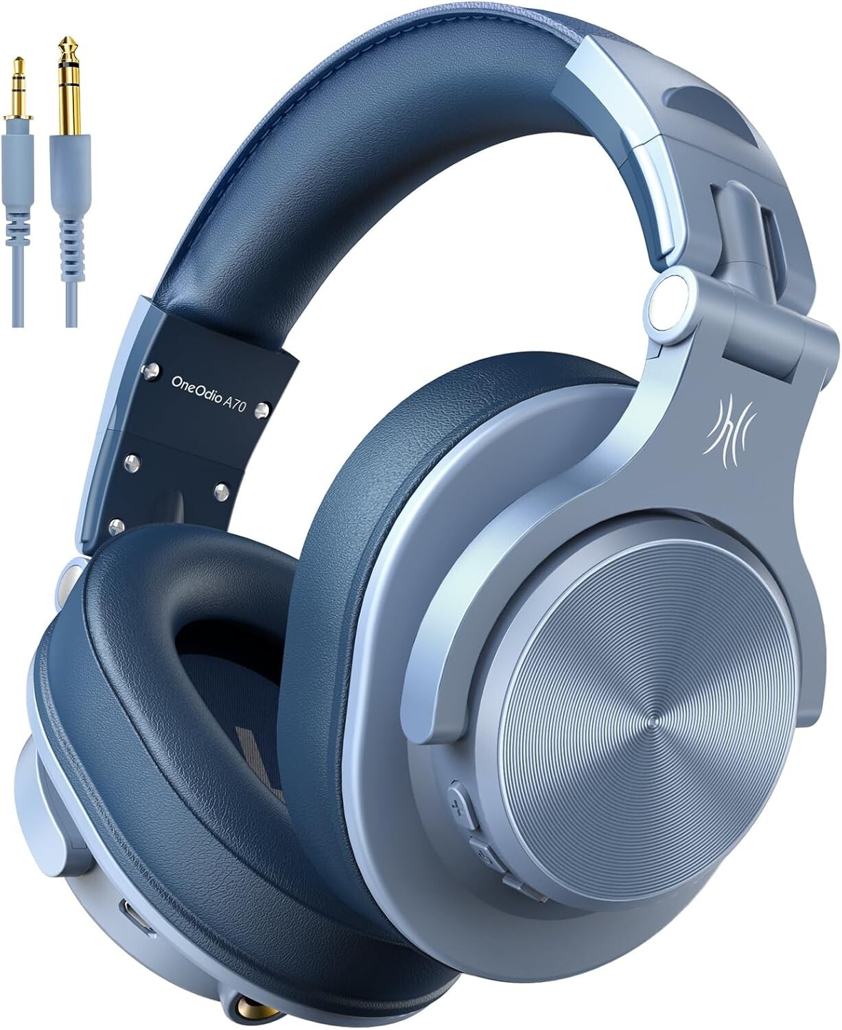 Genuine OneOdio A70 Bluetooth Over Ear Headphones Wireless/Wired 2in1 (Blue)