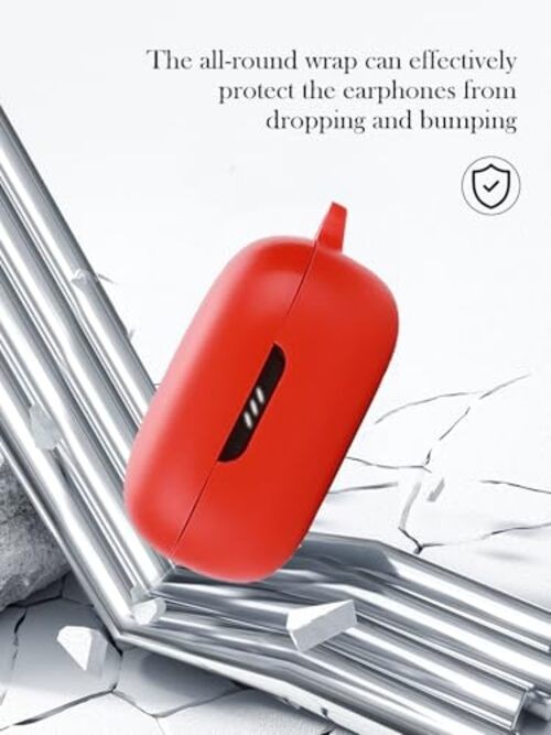 Case for JBL Live Pro 2 – True Wireless Noise Cancelling Earbuds,Soft Red