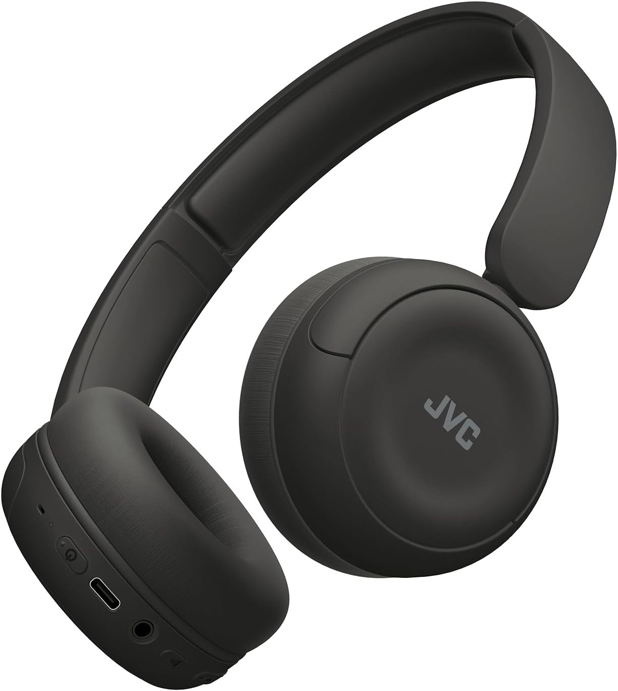 JVC Wireless Bluetooth Headphones, 50H Battery, Foldable, Mic, Matte Black