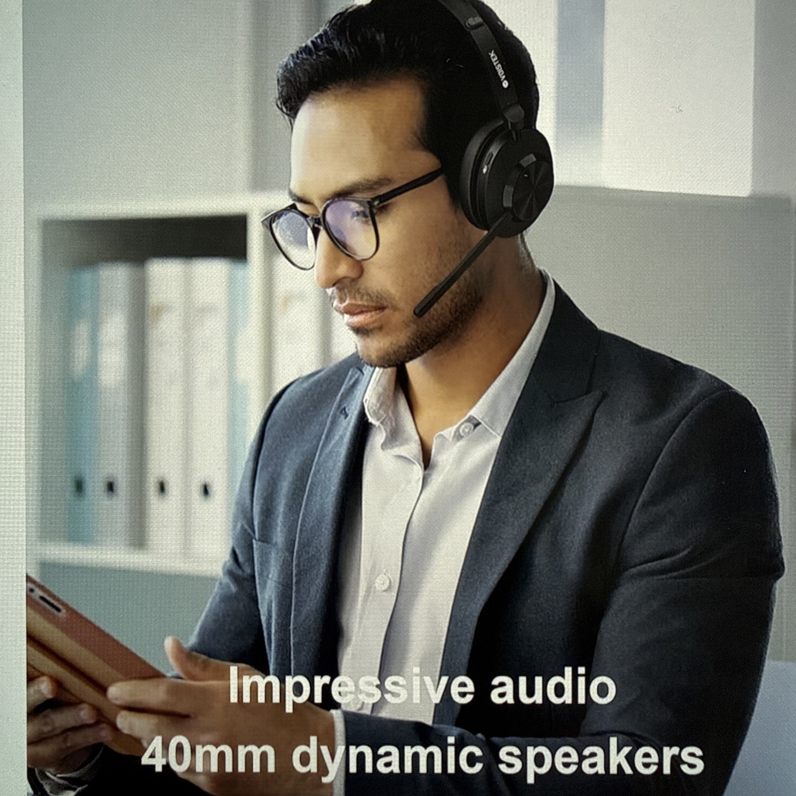 Voistek Wireless Headset with Mic Stereo USB Bluetooth Headphone for PC/Phone