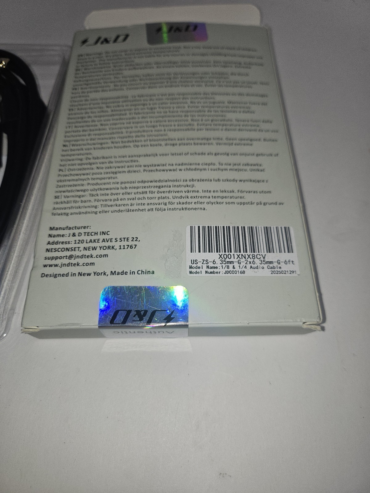 63mm Klinke Stereo auf 2x 63mm Mono Kabel – Insertkabel Audio Adapter Sender