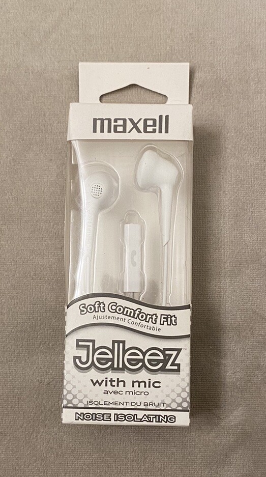 Maxell Jelleez Earset – Earbud – White Maxell Jelleez