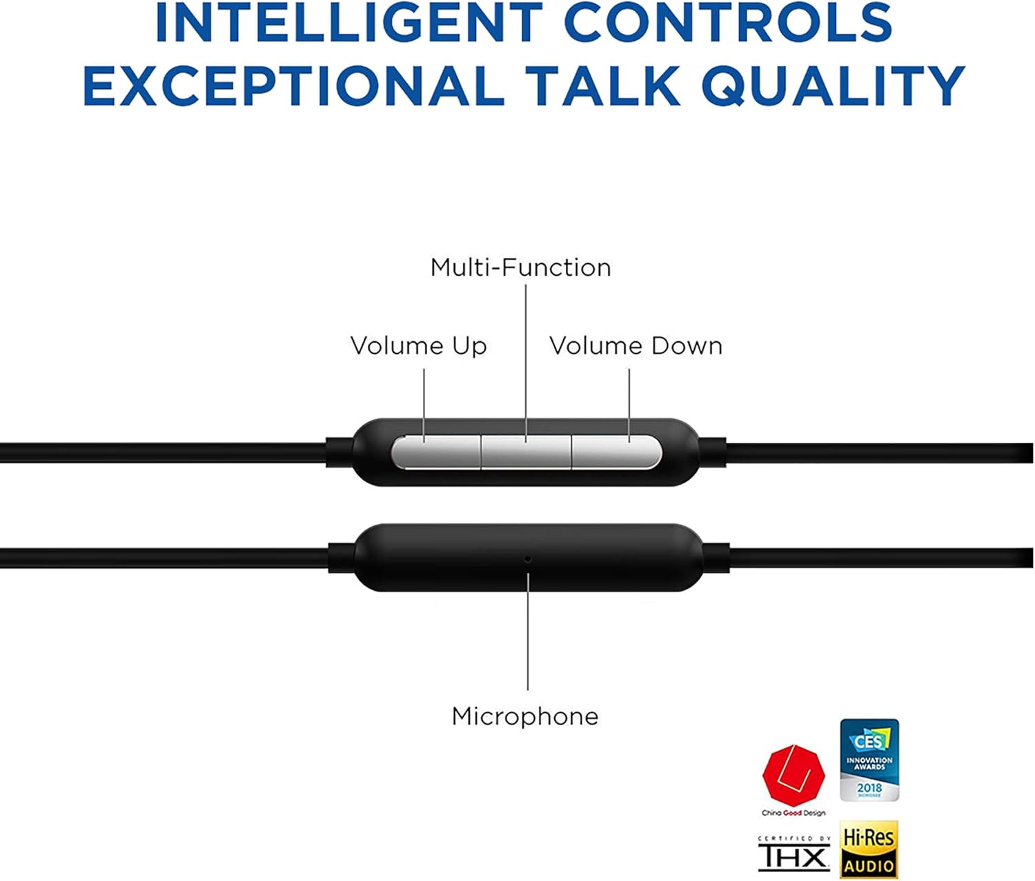Triple Driver In-Ear Earphones Hi-Res Headphones with High Resolution, Bass Driv
