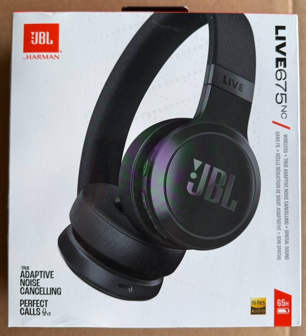 JBL HARMAN live675nc Bluetooth wireless on-ear headphones – NEW