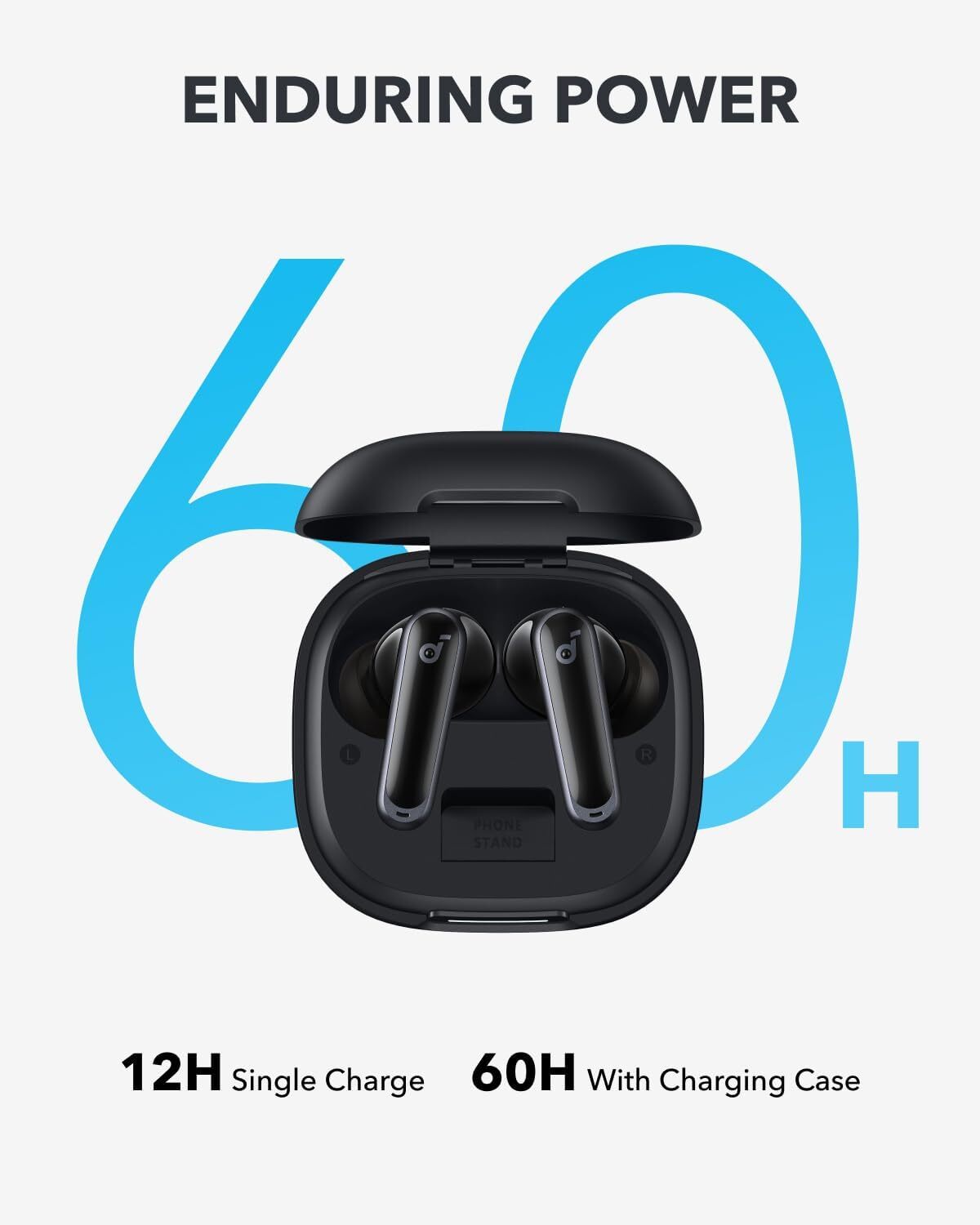 Soundcore P40i Wireless Earbuds Noise Cancelling 2-in-1 Phone Stand Case|Refurb