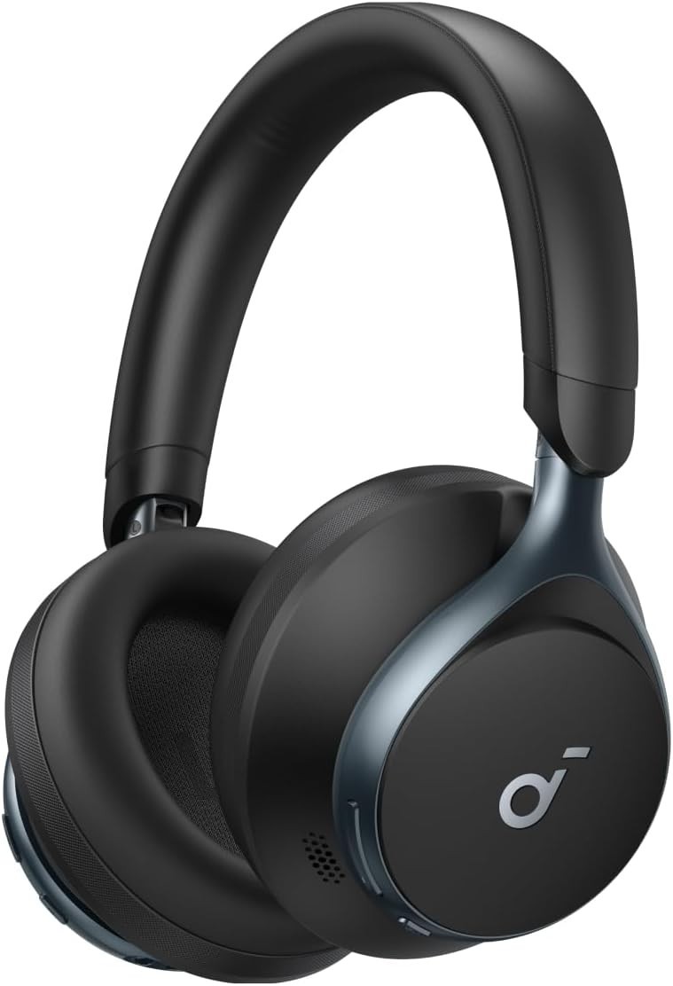 soundcore Space One Wireless Over-Ear Headphones – Jet Black/no Pakage