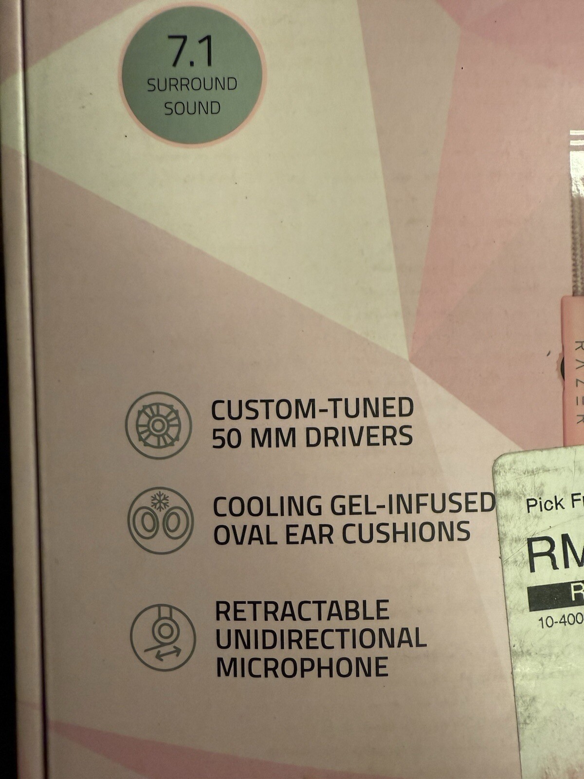 Razer Kraken Gaming Headset PINK- IN BOX USED