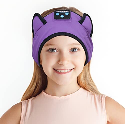 KIDSBAND Kids Bluetooth Headphones, Sleep 1 Count (Pack of 1), Purple