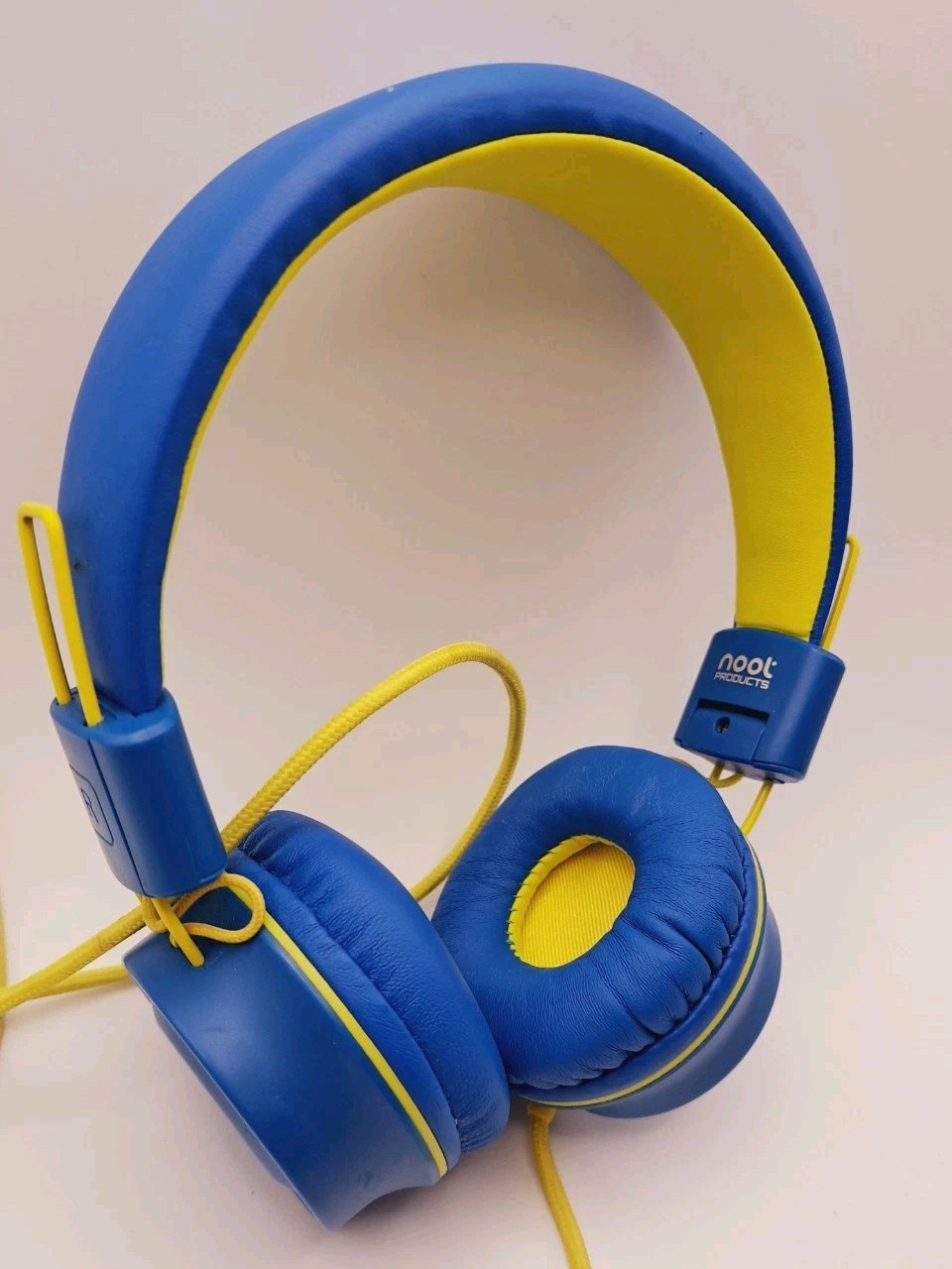 Headphones Noot Products Kids K33 Foldable Stereo Tangle-Free Electric Blue