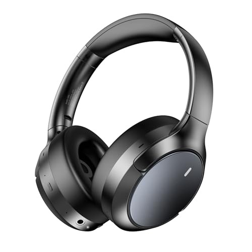 Hybrid ANC Wireless Over-Ear Headphones, 100H Playtime, Hi-Res Audio, Black