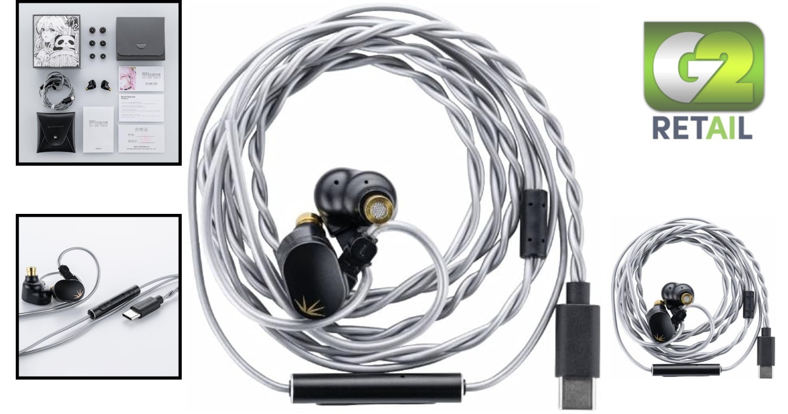Lightweight CHU II DSP USB-C In-Ear Monitors with Sound Isolation & Leather Case