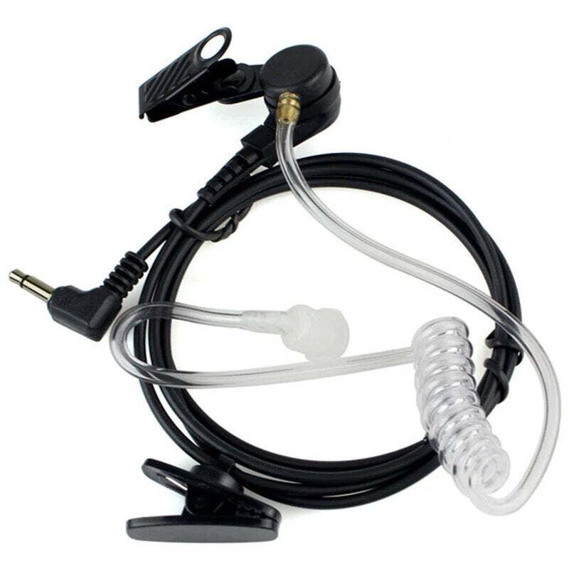 Straight Listen Only Transparent Flexible Acoustic Tube Earpiece 3.5mm Earphone