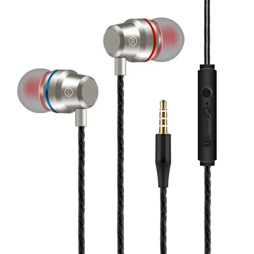 HIFI Bass Stereo Wired Earbuds Headset In-Ear Earphone Headphone MIC 3.5mm USB-C
