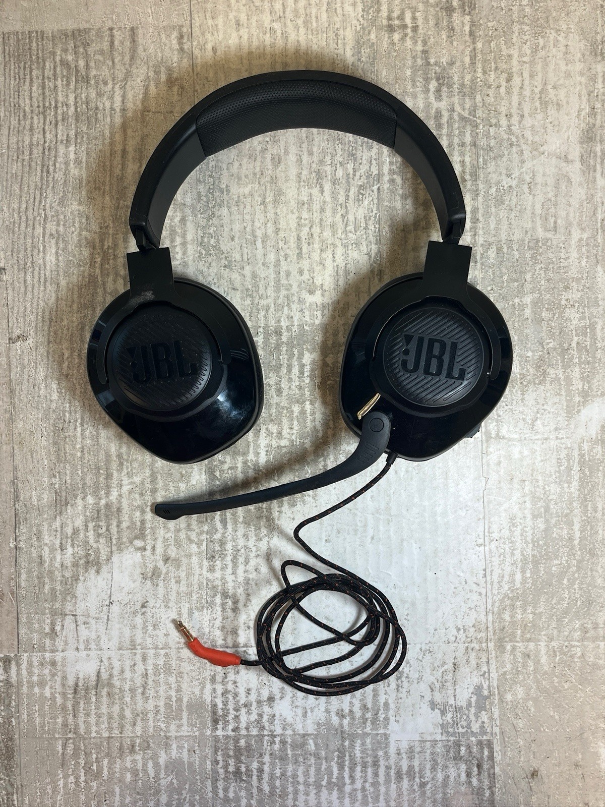 JBL Quantum 100 Wired Over-Ear Gaming Headphones – Black – Tested Working