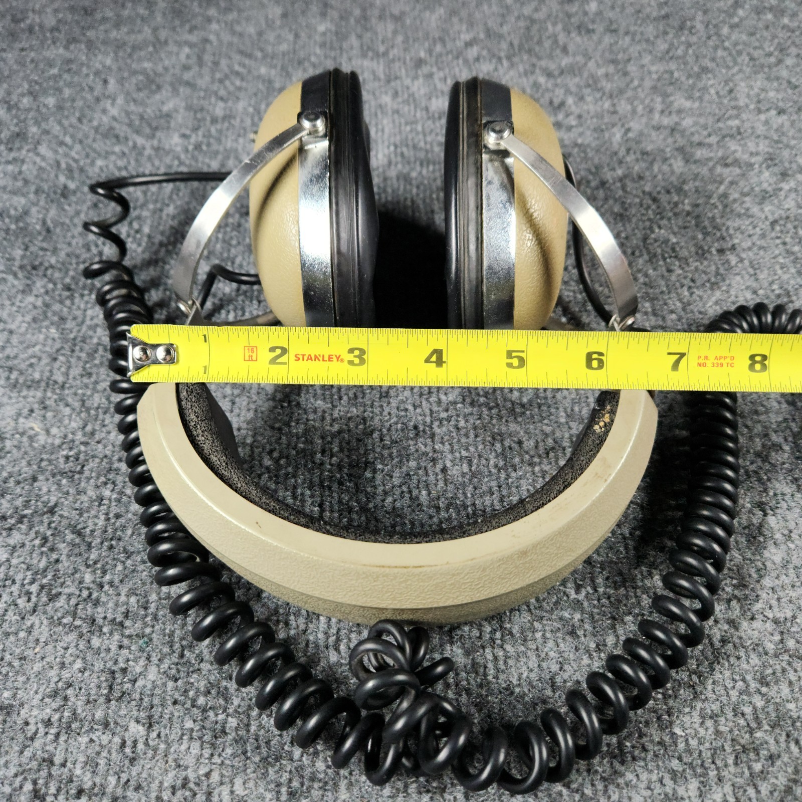Vintage Koss Pro 4AA Headphones Professional Studio Monitors Coiled Cable
