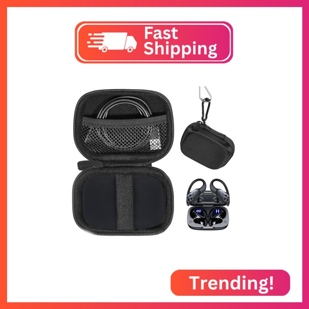 CaseSack Case for PocBuds Headphones 80hrs Playtime Charging Case Digital Displa