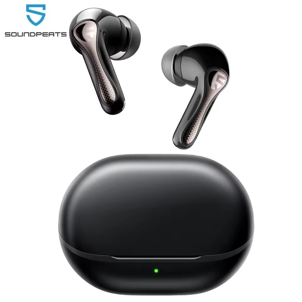 SoundPEATS Air5 Pro 55dB Adaptive Hybrid Noise Cancelling Wireless Earbuds 6-mic