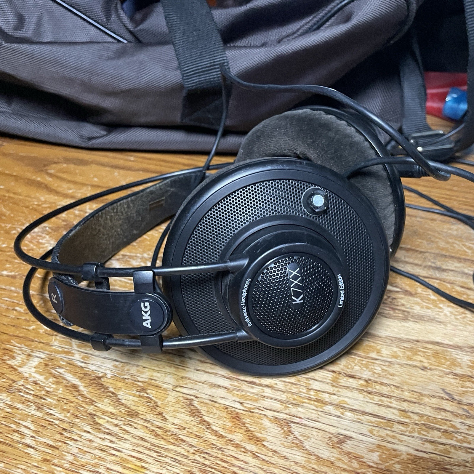 AKG K7XX Massdrop Limited Edition Open-Back Headphones Black Tested Working EUC!