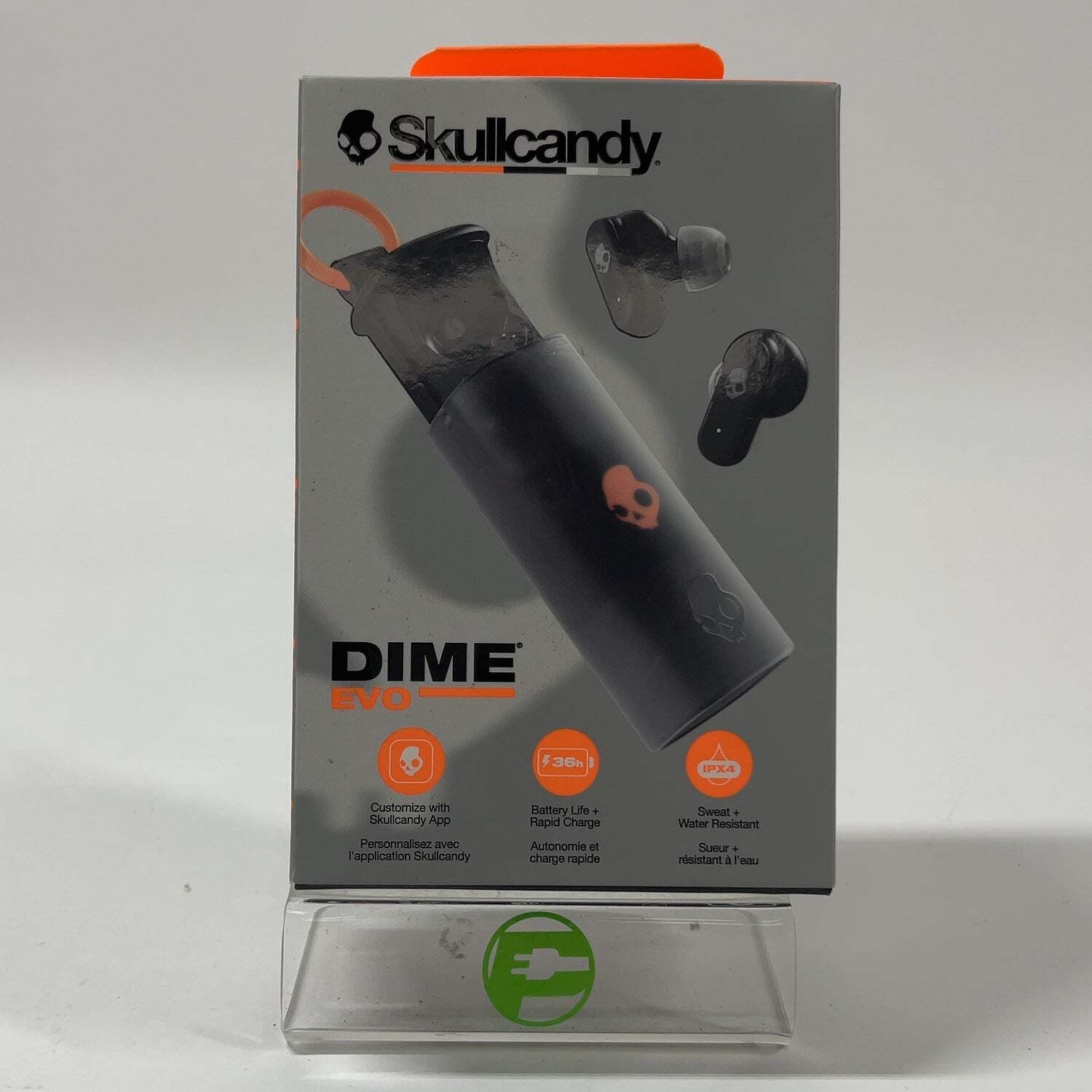New Skullcandy Dime Evo Water Resistant Wireless Earbuds Black S2DTW