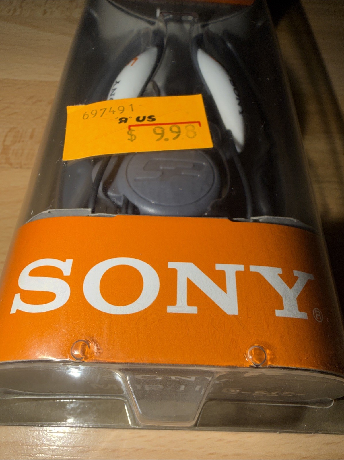 Vintage Sony Walkman MDR-J11G Clip Sports Stereo Headphones 2004 Factory Sealed
