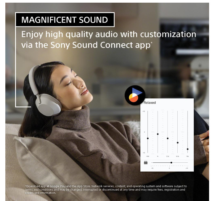 Sony WH-1000XM5 Premium Noise Canceling SILVER Headphones YY2954 30Hr(A16
