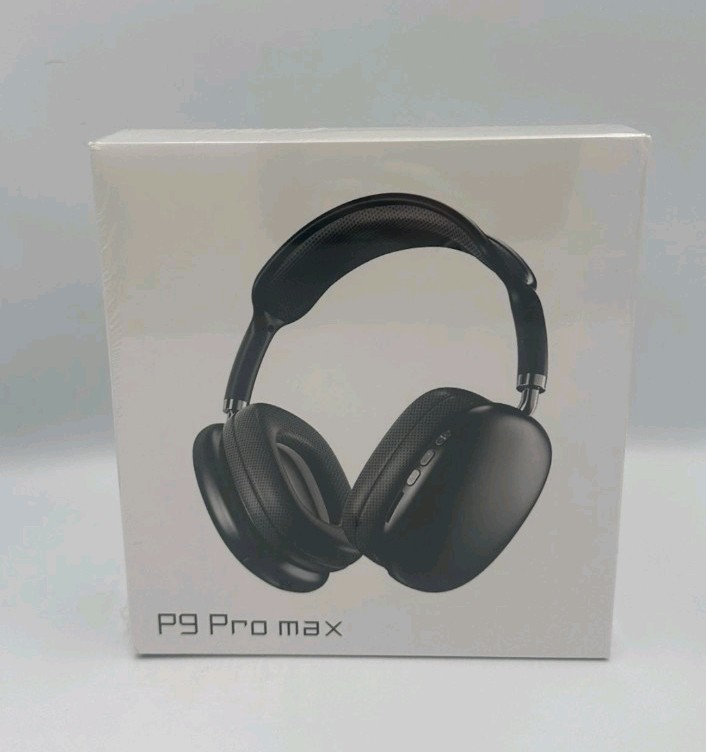 P9 Pro Max Wireless Bluetooth Headphones Black Over Ear Noise Cancelling Mic