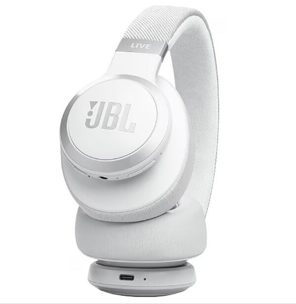 JBL Live 660NC Wireless Over-Ear Headphones – White