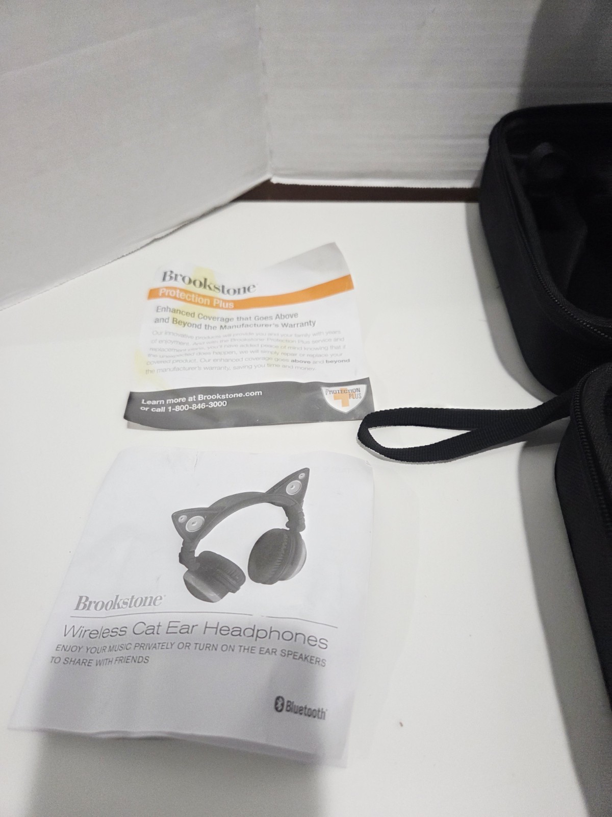 Brookstone Headphone Wireless Cat Ear Headphones AR102A4BKA Bluetooth WORKS