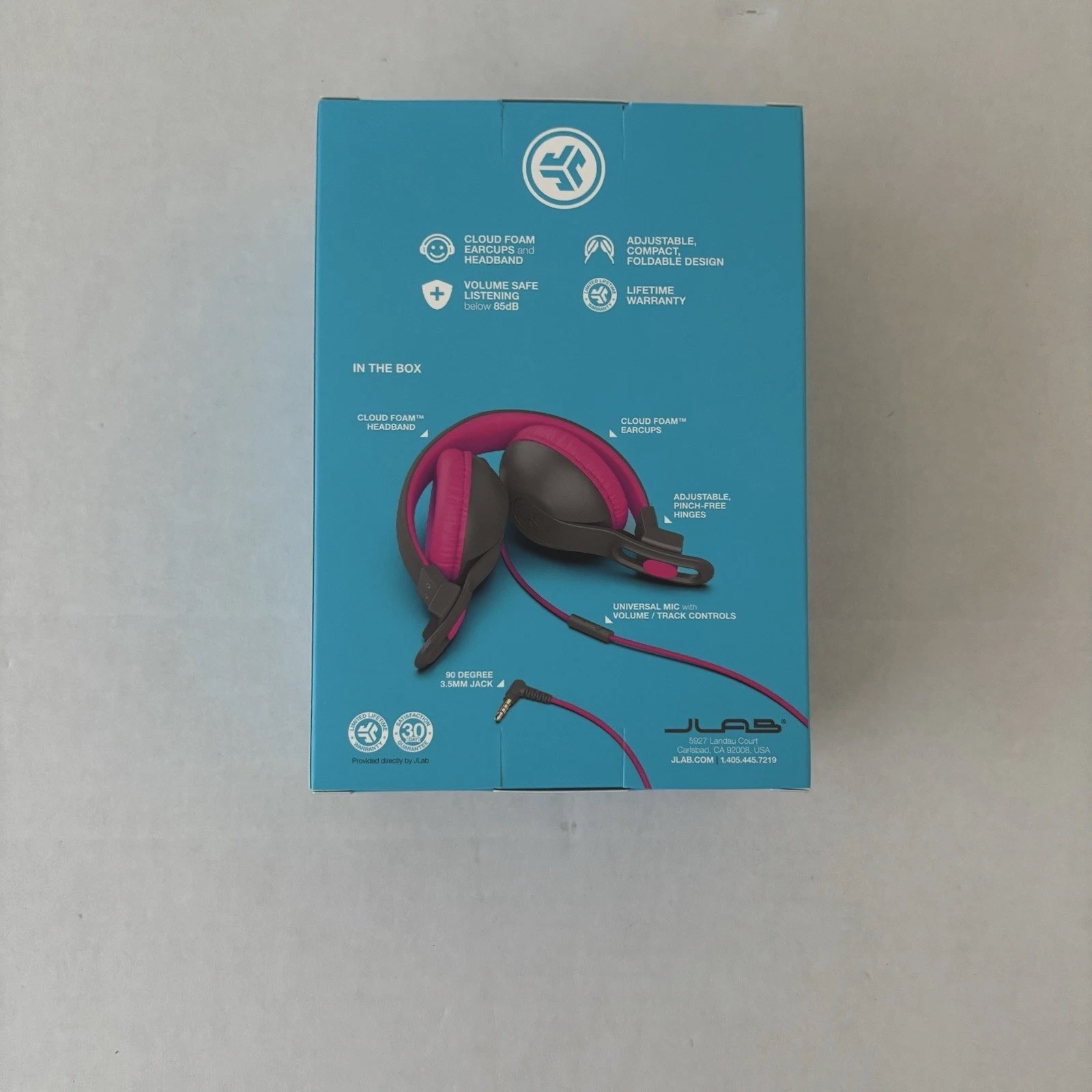 JLab JBuddies Studio Wired Kids Headphones Black Pink New Sealed On-Ear
