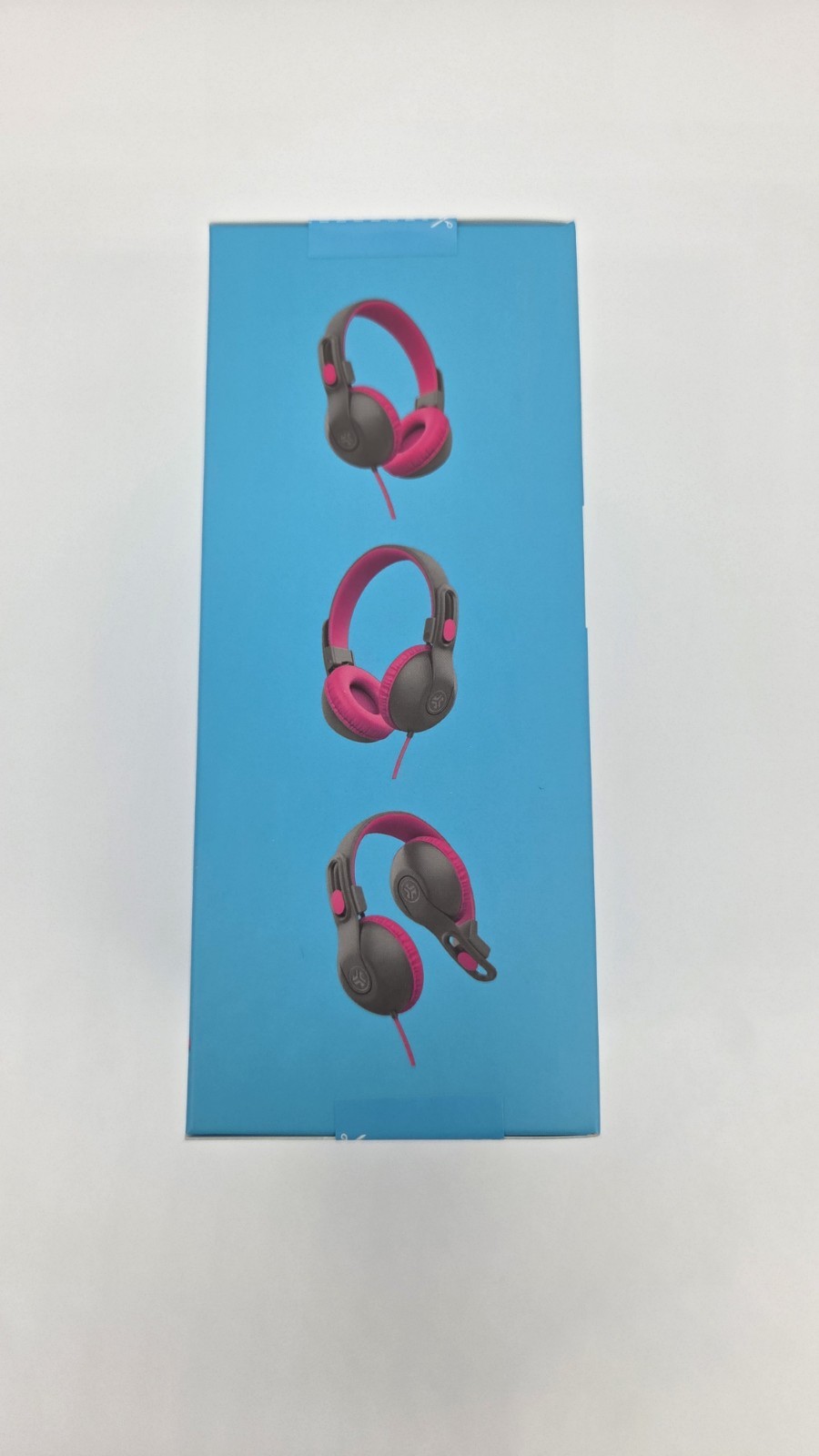 JLab 2pk JBuddies Studio2 Gray & Pink Kids On-Ear Headphones Volume-Limited 85dB