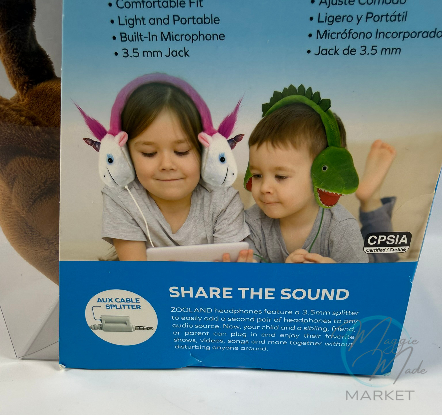 New Coby Kids Zooland Volume Limited Headphones Bear