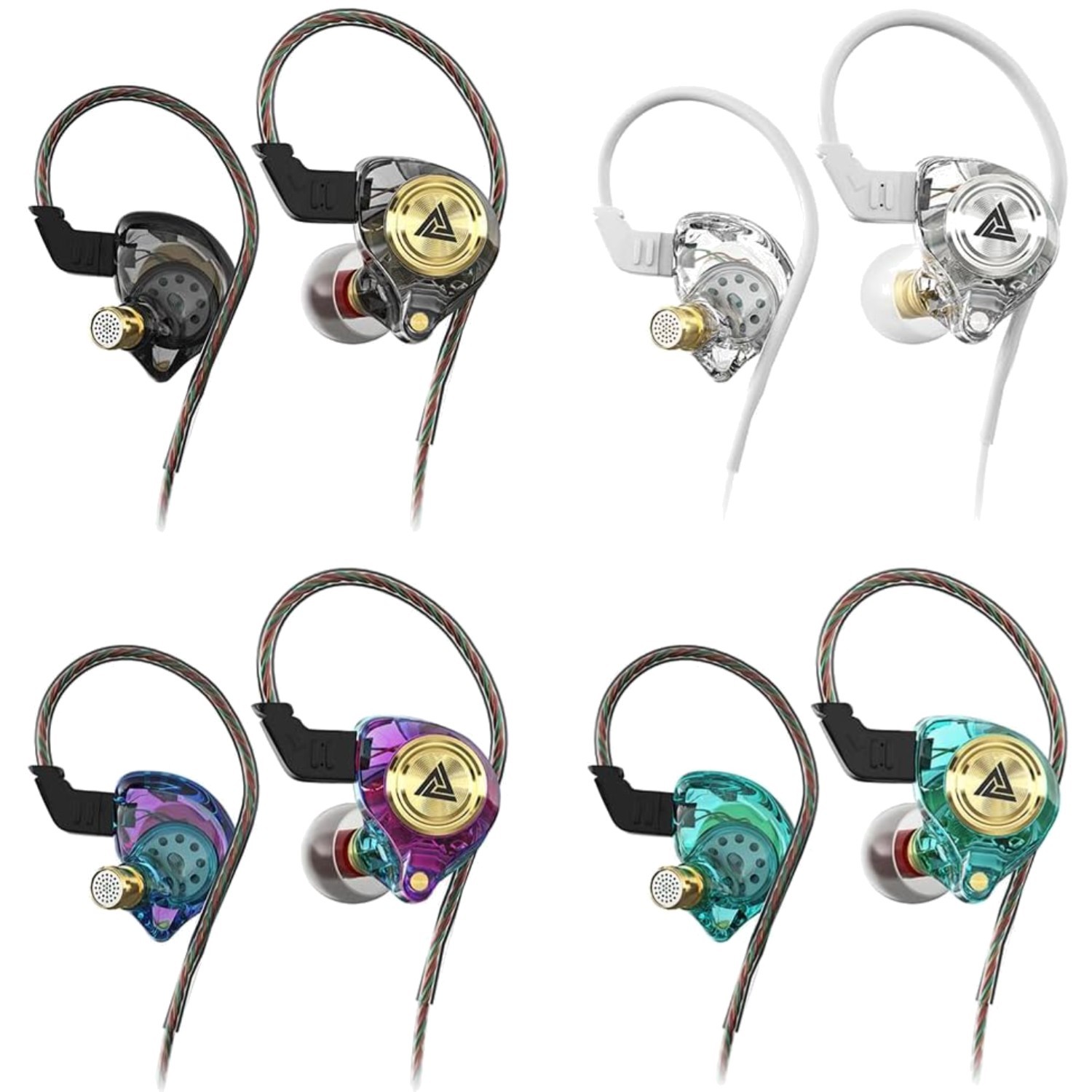 Wired Gaming Earbuds 4 Pack, Ak3file in Ear Monito
