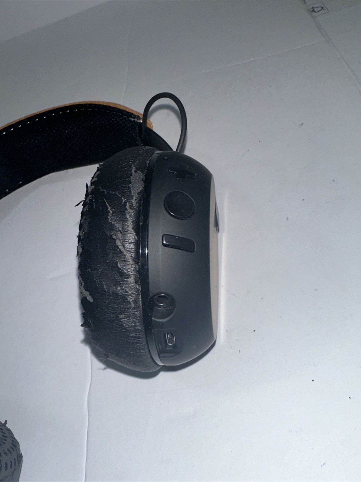 Skullcandy Grind Wireless Bluetooth Headphones S5GBW Black W/Brown Suede Tested