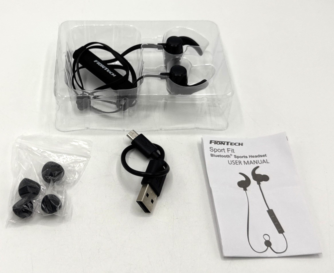 Frontech Wireless Sports Earphones Bluetooth 4.2 New In Package
