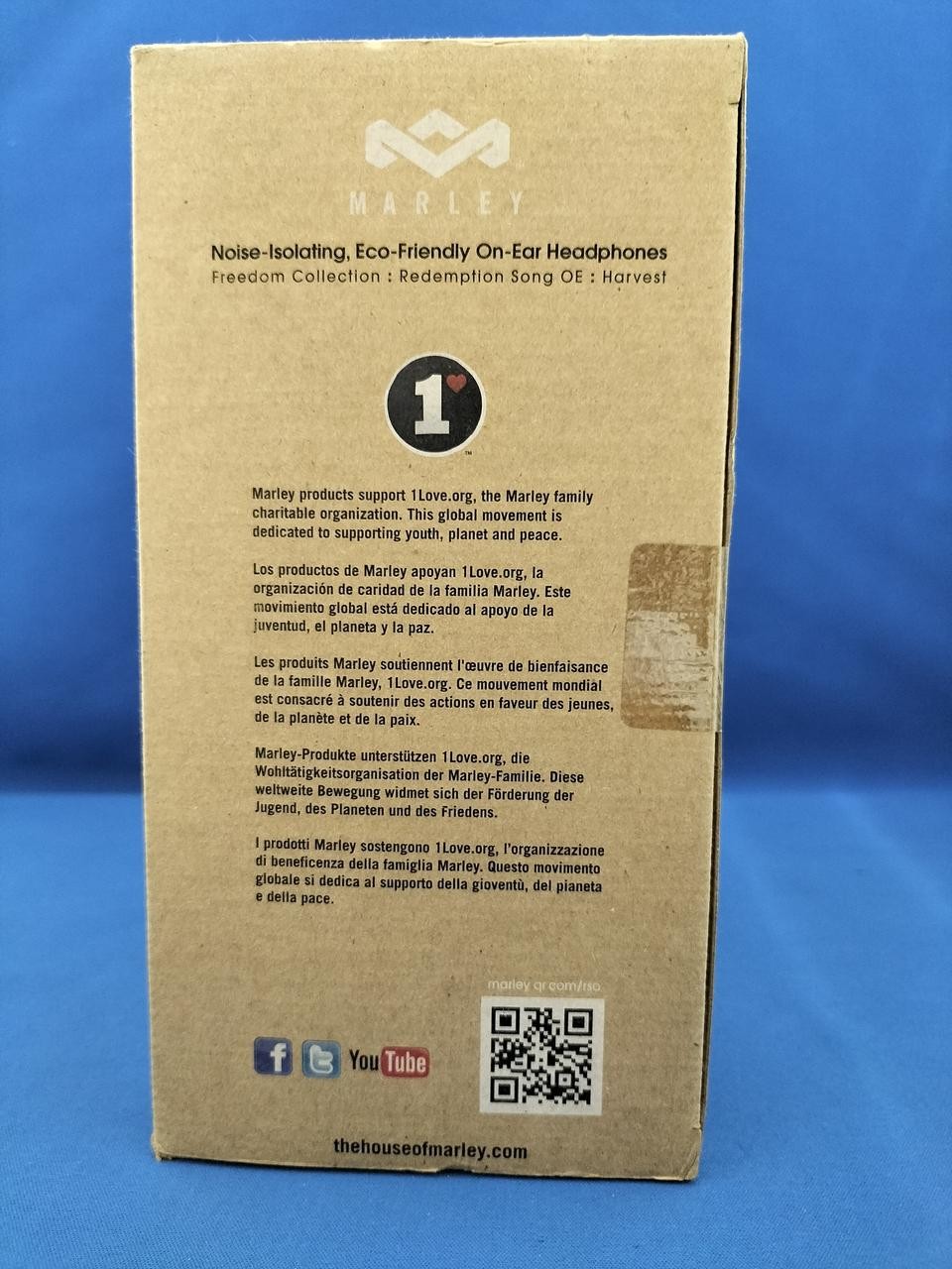 HOUSE OF MARLEY EM-FH023-HAA Wired Headphones Eco-Friendly Design