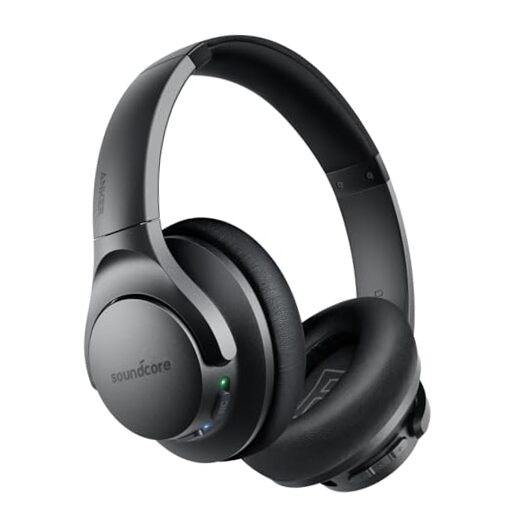 Soundcore Anker Life Q20 Hybrid Active Noise Cancelling Headphones, Black USB-C