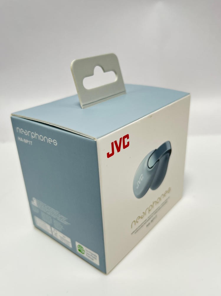 JVC Nearphones Open Ear Wireless Earbuds Bluetooth 5.3 IPX4 Clip On Gray