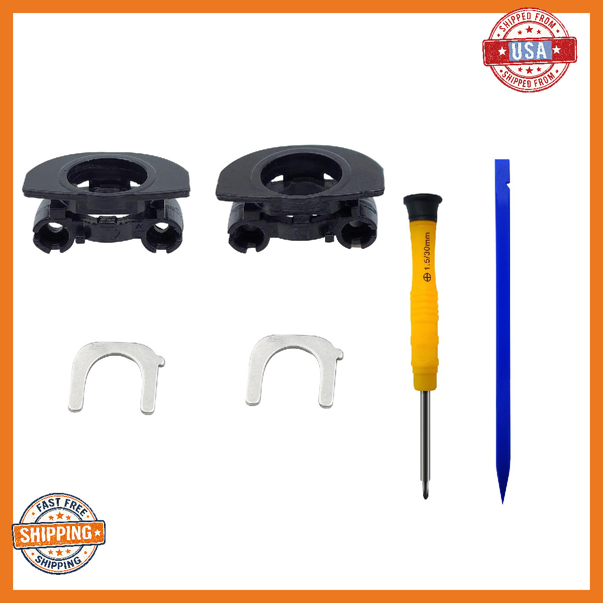 Knomix Left & Right Plastic Hinge Swivel + XM4 Metal Lock Groove Replacement